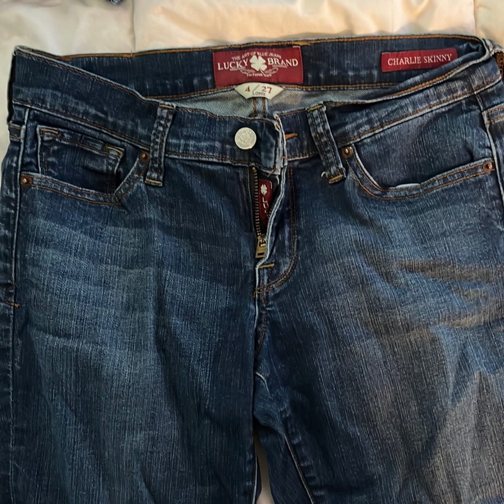Lucky Brand, straight leg jeans